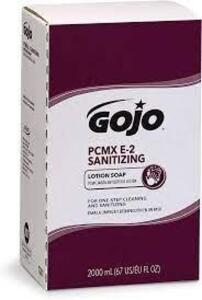 DESCRIPTION: (4) PCMX E-2 SANITIZING LOTION SOAP BRAND/MODEL: GOJO SIZE: 2000 ML RETAIL$: $25.00 EA QTY: 4