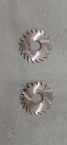 DESCRIPTION: (8) SOLID CARBIDE 20 TOOTH SAW BLADE BRAND/MODEL: ROBB JACK C07-8-20 SIZE: 3/4' DIA 1/4" ARBOR .0130 THICK RETAIL$: 90.64 EA QTY: 8