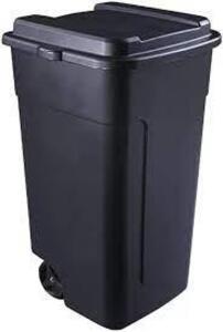 DESCRIPTION: (1) ROUGHNECK TRASH BIN BRAND/MODEL: RUBBERMAID INFORMATION: BLACK SIZE: 50 GAL RETAIL$: $50.00 EA QTY: 1