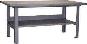 DESCRIPTION: (1) WORKBENCH BRAND/MODEL: JAMCO/UA371GP INFORMATION: GRAY/LOWER SHELF SIZE: 72"L X 36"W X 34"H RETAIL$: $600.40 QTY: 1