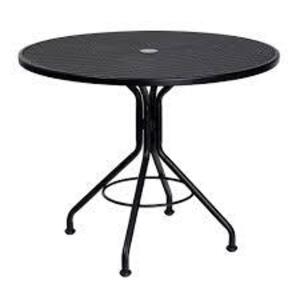 DESCRIPTION: (1) ROUND METAL OUTDOOR TABLE BRAND/MODEL: FLASH FURNITURE #TLH-087-BK-GG INFORMATION: BLACK SIZE: 48" RETAIL$: $1045.00 EA QTY: 1