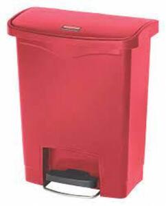 DESCRIPTION: (1) STEP CAN, SLIM JIM TRASH CAN BRAND/MODEL: RUBBERMAID #38UJ49 INFORMATION: RED SIZE: 8 GALLON RETAIL$: $205.39 EA QTY: 1