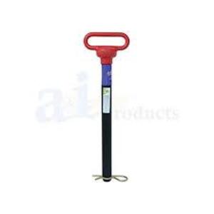 DESCRIPTION: (3) HITCH PINS BRAND/MODEL: A AND I #A-HP111 INFORMATION: RED AND BLACK SIZE: 1" X 12" RETAIL$: $18.03 EA QTY: 3