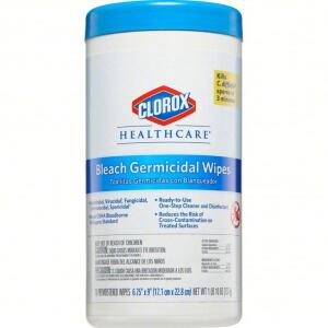 DESCRIPTION: (6) GERMICIDAL DISINFECTING WIPES BRAND/MODEL: CLOROX HEALTHCARE #1XEZ3 SIZE: 70 CT RETAIL$: $137.86 TOTAL QTY: 6