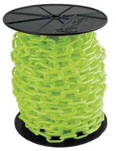 DESCRIPTION: (2) SPOOLS OF PLASTIC CHAIN LINK BRAND/MODEL: STOCKROOM PLUS INFORMATION: LIME GREEN SIZE: 1-1/2" X 150' RETAIL$: $168.71 EA QTY: 2