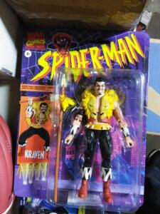 DESCRIPTION: (3) ACTION FIGURES BRAND/MODEL: SPIDER MAN KRAVEN RETAIL$: $27.97 EA QTY: 3