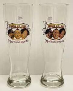 DESCRIPTION: (3) BEER CUPS BRAND/MODEL: 3 STOOGES SIZE: TALL RETAIL$: $29.95 EA QTY: 3