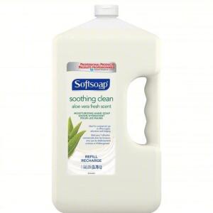 DESCRIPTION: (1) MOISTURIZING HAND SOAP BRAND/MODEL: SOFTSOAP SOOTHING CLEAN INFORMATION: ALO VERA FRESH SCENT SIZE: 1 GALLON RETAIL$: $25.00 EA QTY: