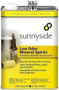 DESCRIPTION: (1) LOW ODOR MINERAL SPIRITS BRAND/MODEL: SUNNYSIDE SIZE: 1 GALLON RETAIL$: $26.49 EA QTY: 1