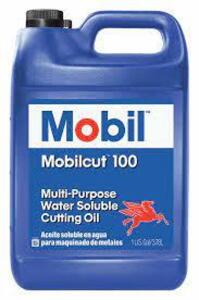 DESCRIPTION: (2) MULTI-PURPOSE WATER SOLUBLE CUTTING OIL BRAND/MODEL: MOBILCUT 100 #4FVD9 SIZE: 1 GALLON RETAIL$: $50.12 EA QTY: 2