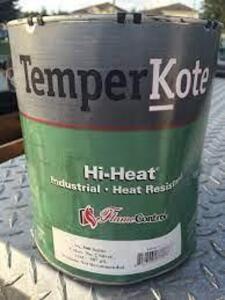 DESCRIPTION: (2) HIGH HEAT PAINT BRAND/MODEL: TEMPERKOTE INFORMATION: BLACK SIZE: 1 GALLON RETAIL$: $18.87 EA QTY: 2