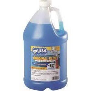 DESCRIPTION: (2) WINDSHIELD WASHER FLUID BRAND/MODEL: SPLASH ORIGINAL BLUE SIZE: 1 GALLON RETAIL$: $10.00 EA QTY: 2