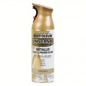 DESCRIPTION: (2) PAINT AND PRIMER ALL IN ONE BRAND/MODEL: RUST-OLEUM #40PM74 INFORMATION: PURE GOLD SIZE: 11 OZ RETAIL$: $11.48 EA QTY: 2