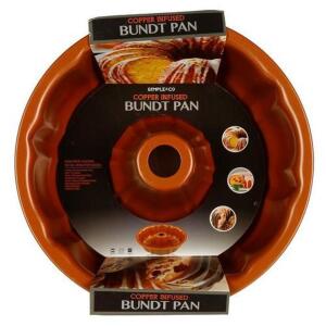 SIMPLE & CO. 9" COPPER INFUSED BUNDT BAKE PAN RETAILS FOR $14.99