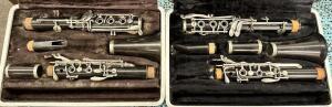 (2)- PLASTIC CLARINETS