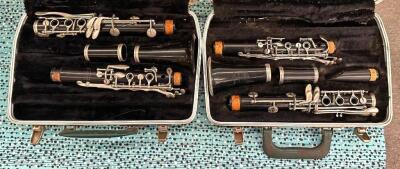 (2) CLARINETS WITH CASE