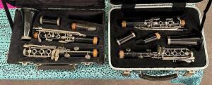 (2) CLARINETS WITH CASE