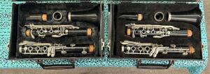 (2) CLARINETS WITH CASE