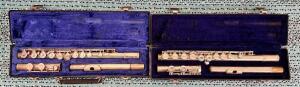 (2)- FLUTES W/ CASES