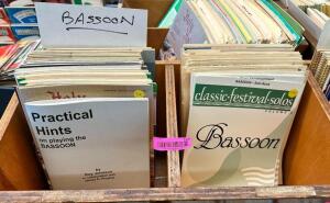 (50)- ASSORTED BASSOON MUSIC BOOKS