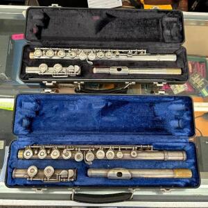 (2) FLUTES WITH CASE