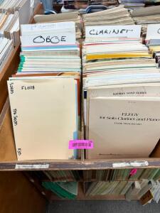 (50)- ASSORTED OBOE & CLARINET MUSIC BOOKS