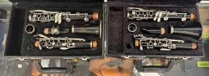 (2) CLARINETS WITH CASE