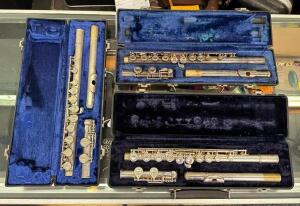 (3) FLUTES WITH CASE