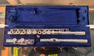 SOLID SILVER FLUTE WITH CASE