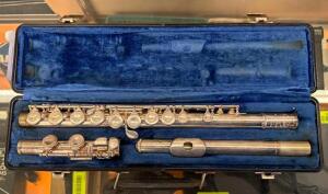 SILVER HEAD FLUTE WITH CASE