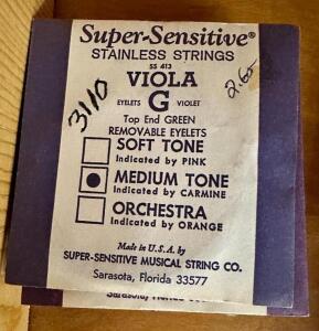 ASSORTED VIOLA STRINGS