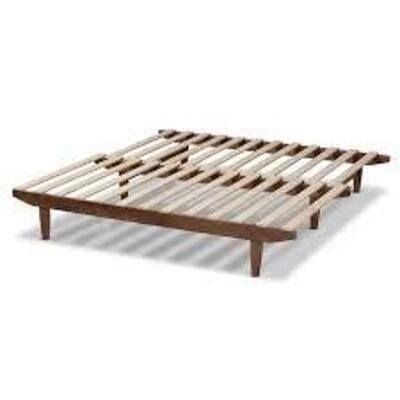 DESCRIPTION: (1) EXTENSION BED FRAME BRAND/MODEL: BAXTON #MG0036-WALNUT INFORMATION: WALNUT SIZE: TWIN TO KING RETAIL$: $265.43 EA QTY: 1