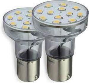 DESCRIPTION: (5) PACKS OF (2) LED LIGHT BULBS BRAND/MODEL: LEISURE LED #IN-0D6H7 RETAIL$: $10.00 EA QTY: 5