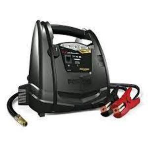 DESCRIPTION: (1) JUMP STARTER / BATTERY PACK BRAND/MODEL: SCHUMACHER INFORMATION: BLACK, BUILT 4POWER SIZE: 600 PEAK AMPS RETAIL$: $115.37 EA QTY: 1