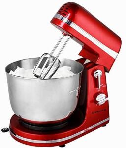 OVENTE 3.7 QT. 6-SPEED RED PROFESSIONAL STAND MIXER RETAILS FOR $40.54