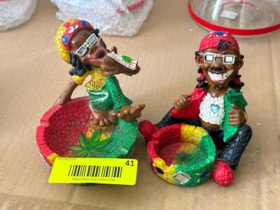 (2) - RASTA ASH TRAYS