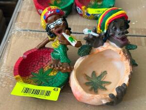 (2) - RASTA ASH TRAYS