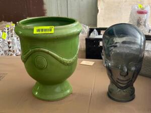 (2) - DECORATIVE PLANTERS