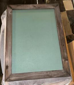 (2)- RUSTIC THEMED GREEN BLACKBOARDS