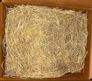 (2)- BOXES OF HAY DECOR