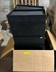 LARGE BOX W/ STACKABLE STORAGE TRAYS