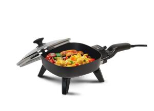 ELITE CUISINE 7" ELECTRIC SKILLET WITH LID RETAILS FOR $23.14