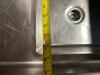 102" THREE WELL STAINLESS POT SINK W/ LEFT AND RIGHT DRY BOARDS. - 5