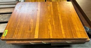 (3) 30" X 24" HARDWOOD TABLE TOPS