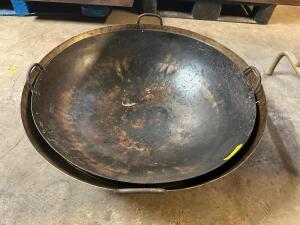 30" METAL WOK BOWL