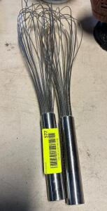 (2) STAINLESS WISK'S