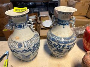 (2) DECORATIVE VASES