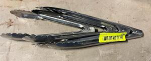 (4) STAINLESS TONGS