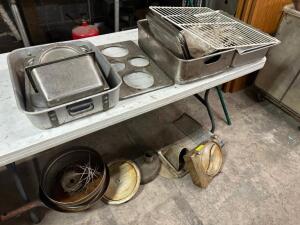 (1) LOT OF ASSORTED STAINLESS AND PELICAN HEAD PARTS.