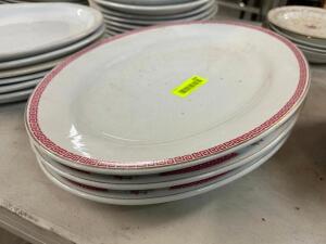 (4) 18" CHINA PLATTERS